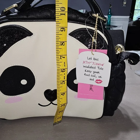 NWT Betsey Johnson Panda Insulated Lunch Tote - Picture 12 of 12